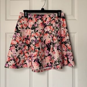 Floral skater skirt